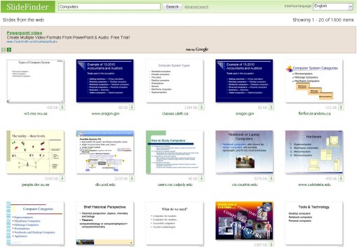 Searching PowerPoint Presentations Made Easy with SlideFinder.net