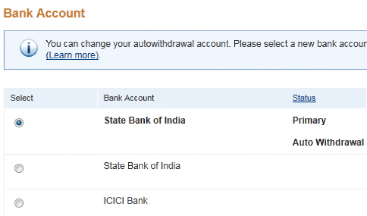 PayPal offers Make Auto Withdrawal