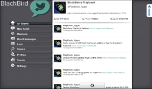 Blackbird for BlackBerry Playbook