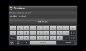 PicasaBuddy for blackberry playbook