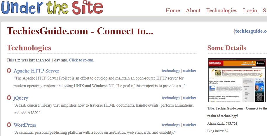 Under The Site - TechiesGuide.com